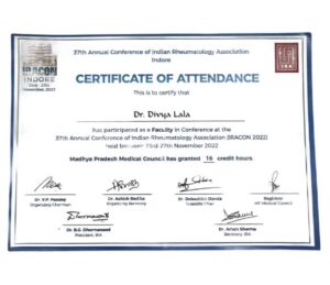 37th Annual Conference of Indian Rheumatology